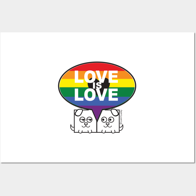 Love is Love Wall Art by gallerynadine